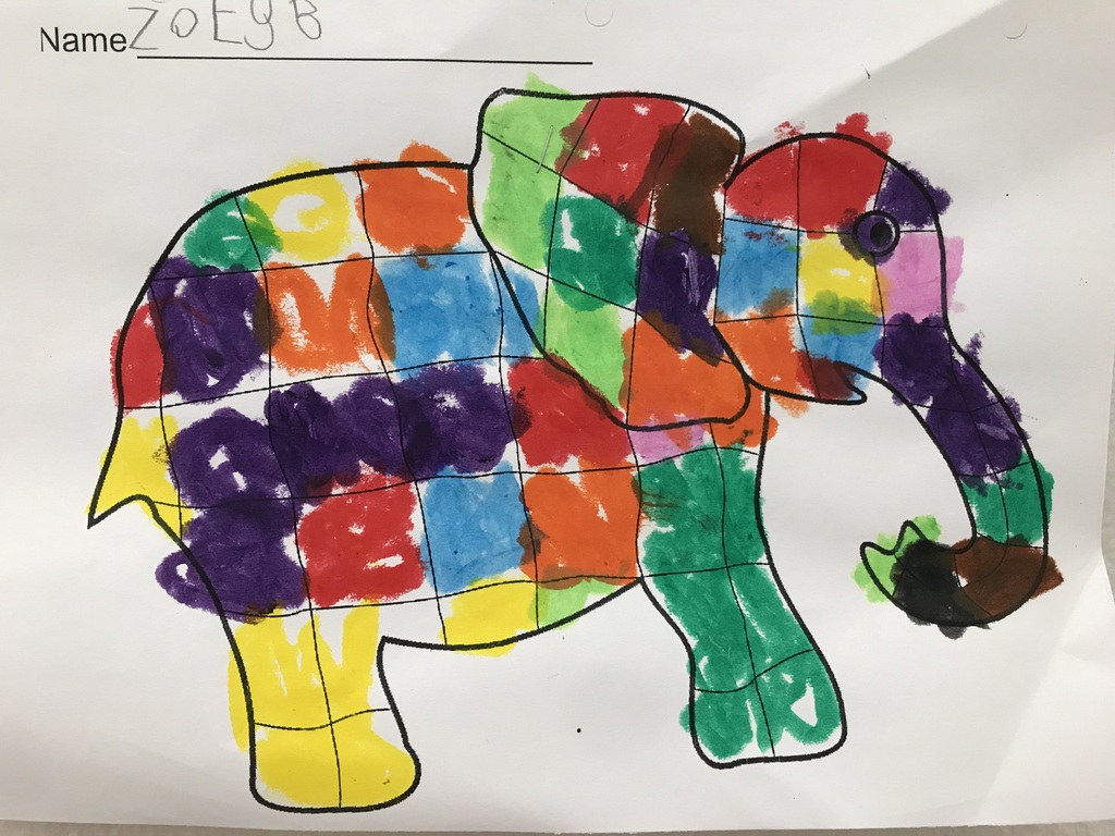 colorful elephant