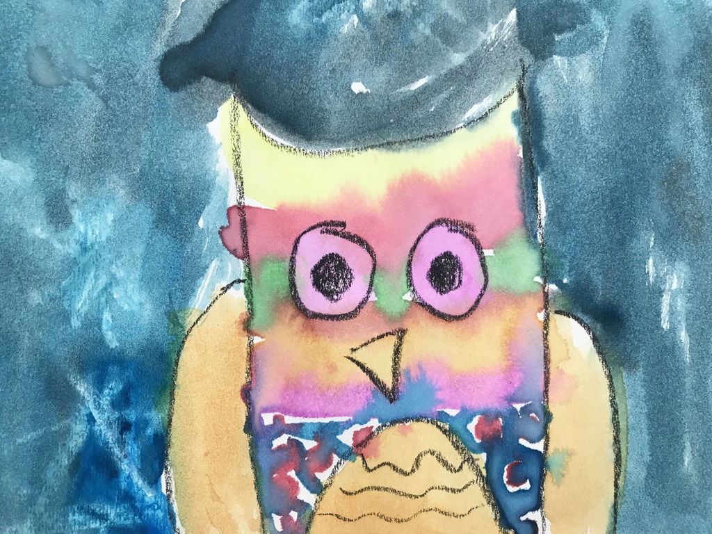 owl painting