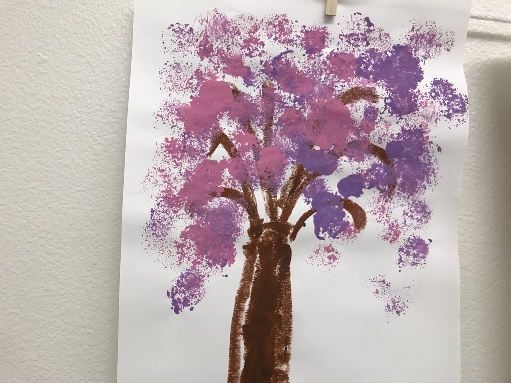 tree in bloom painting
