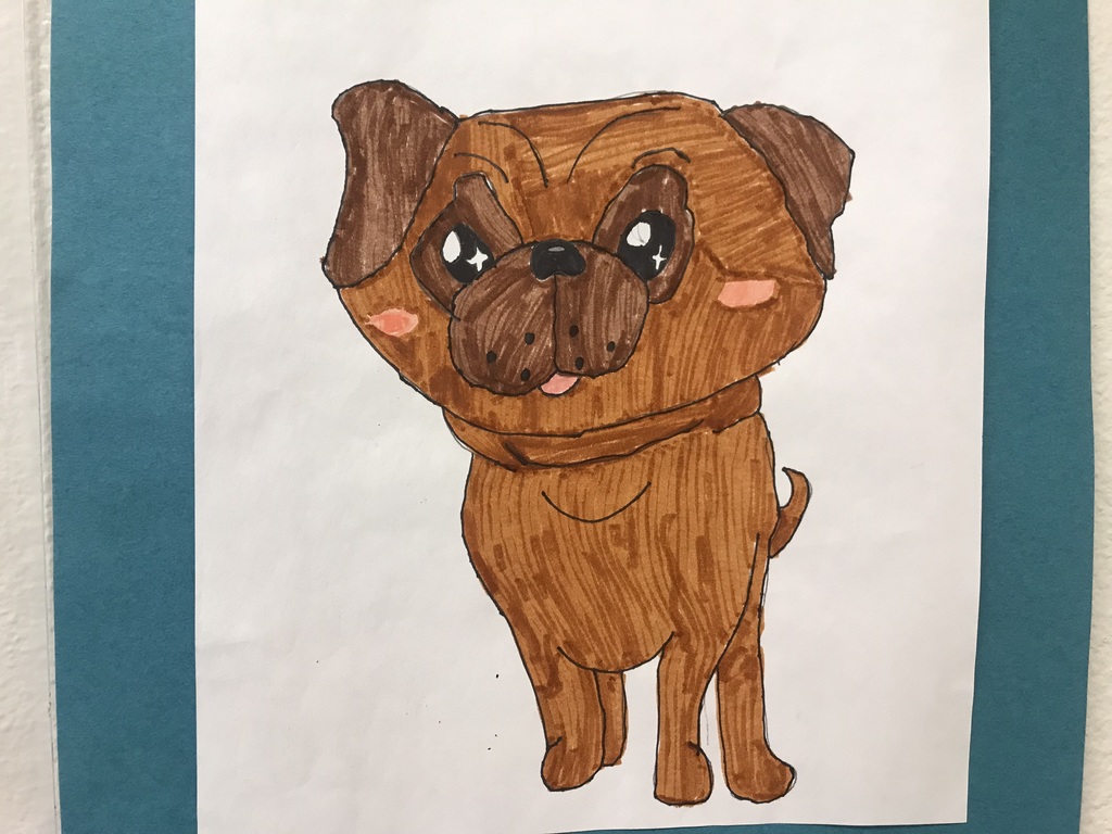 dog painting