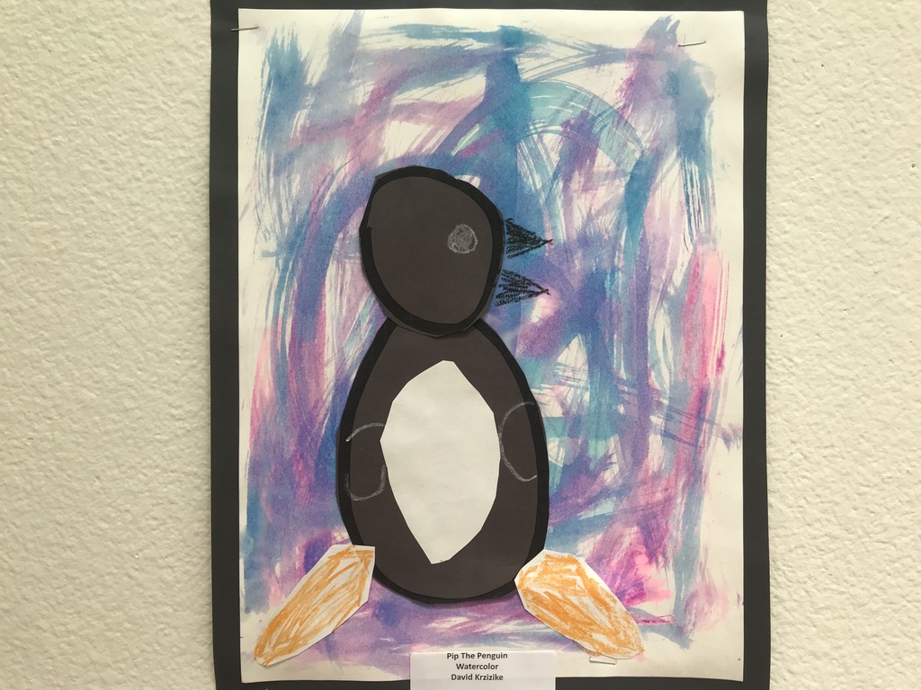Penguin painting