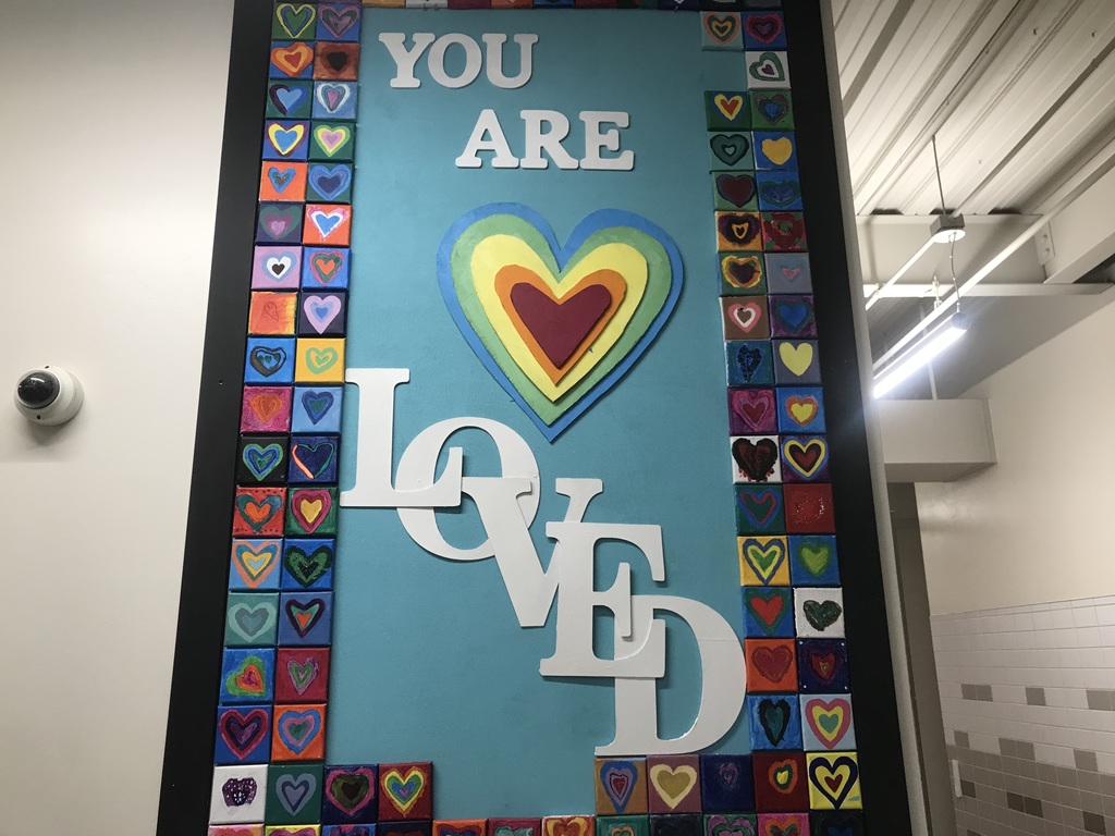 You are loved mural
