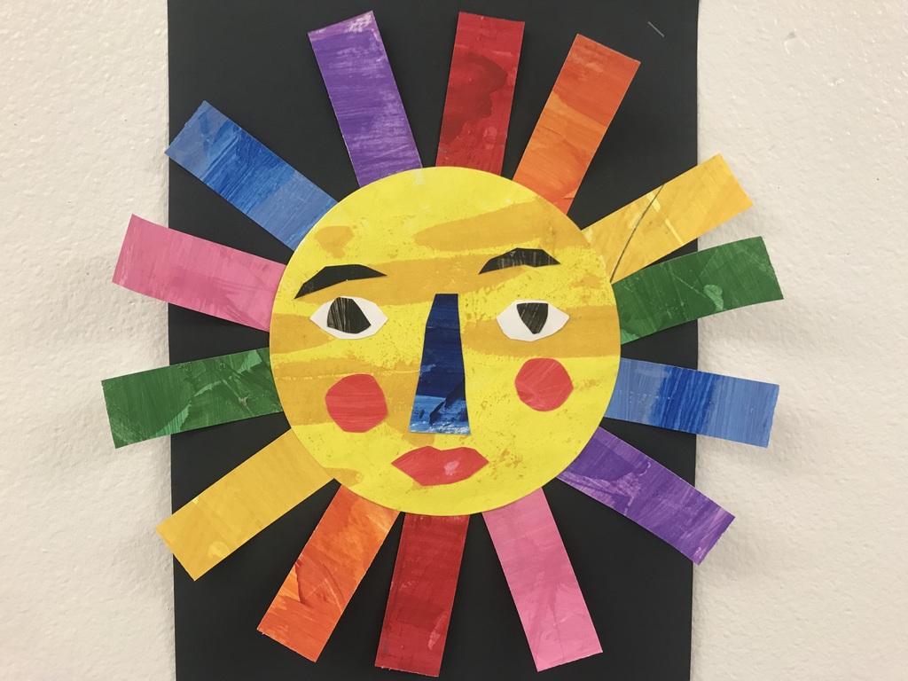 colorful sun painting