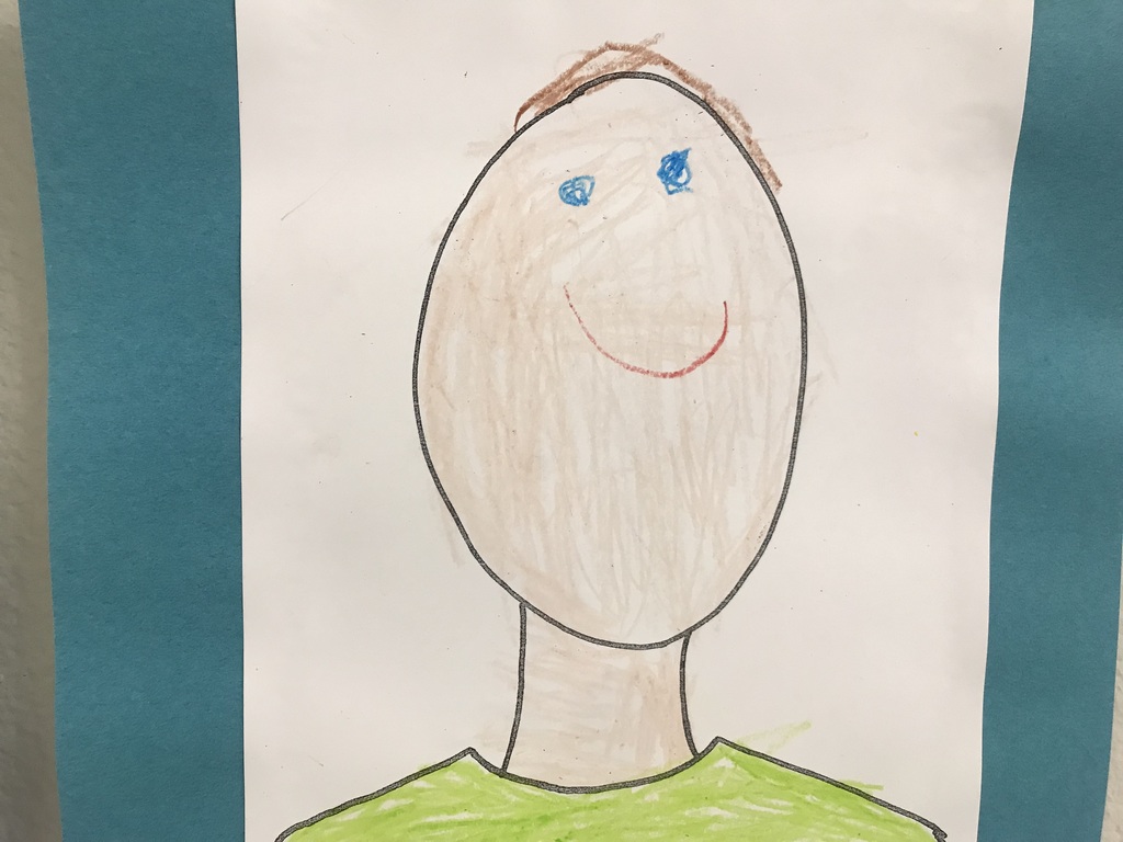 portrait of a kindergarten boy