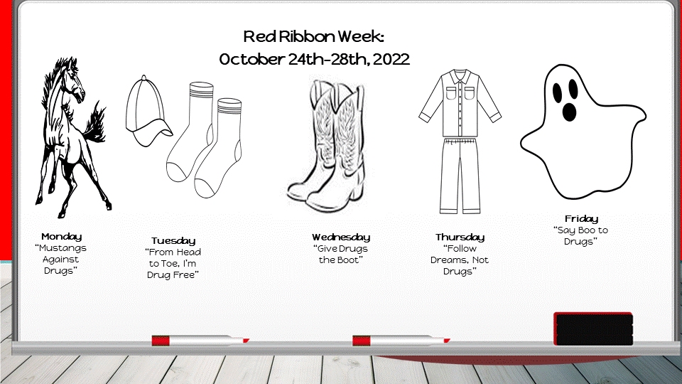 red ribbon week dress up days