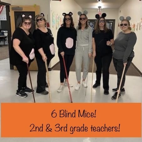 teachers dressed as 3 blind mice