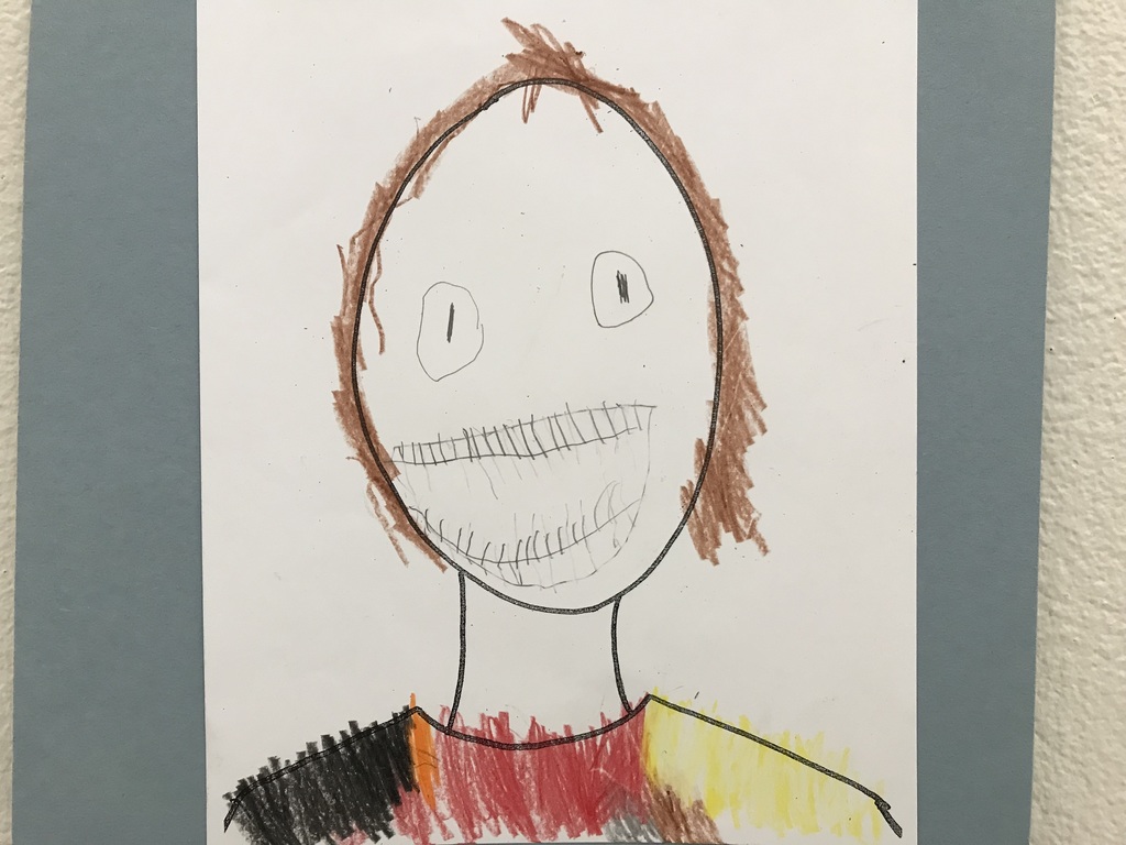 Kindergarten self portrait