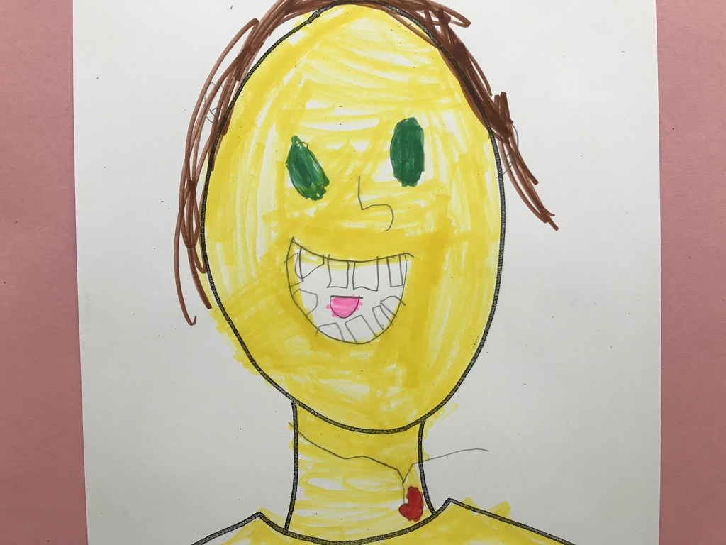 Kindergarten self portrait