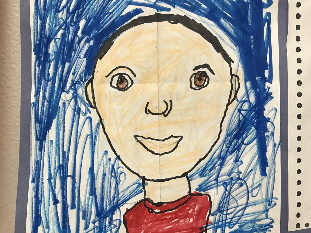 First grade self portrait.