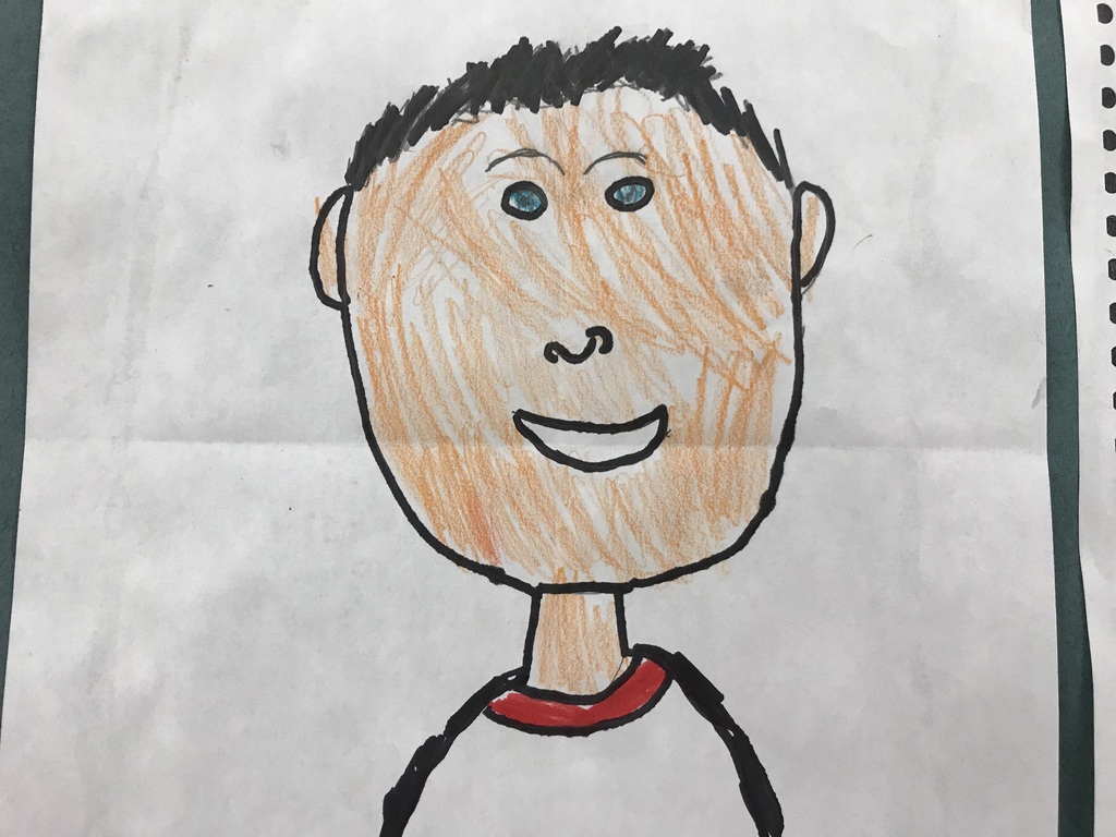 First grade self portrait.