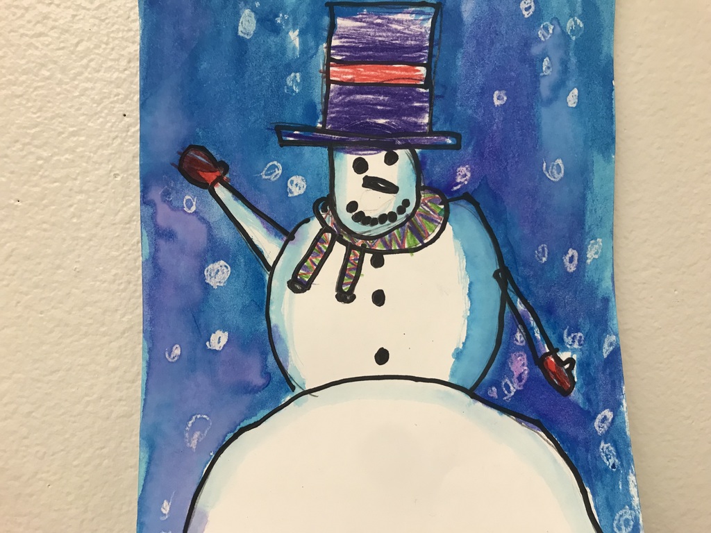snowman painting