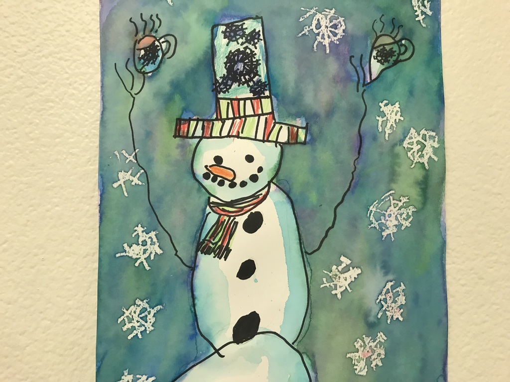 snowman painting