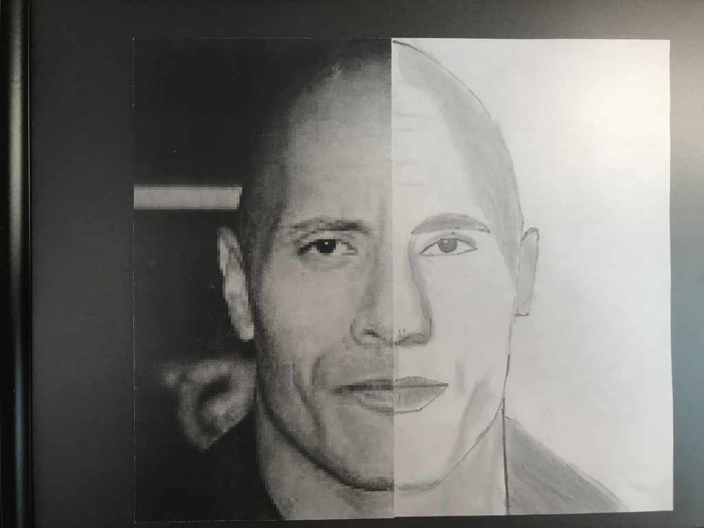 drawing of the Rock