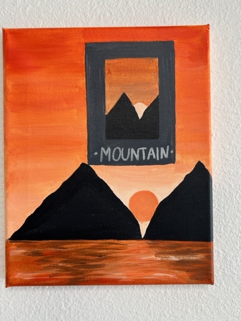 mountains and sun