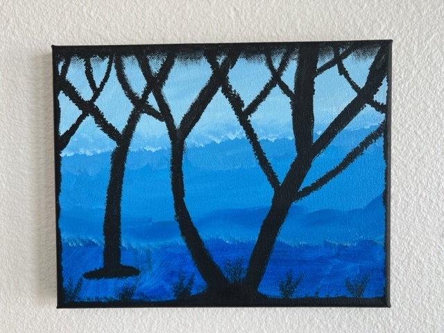 trees and mountains
