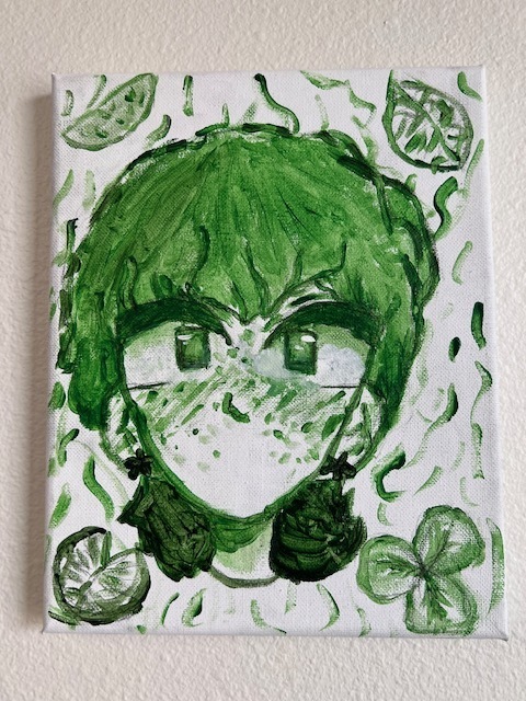 cartoonish face