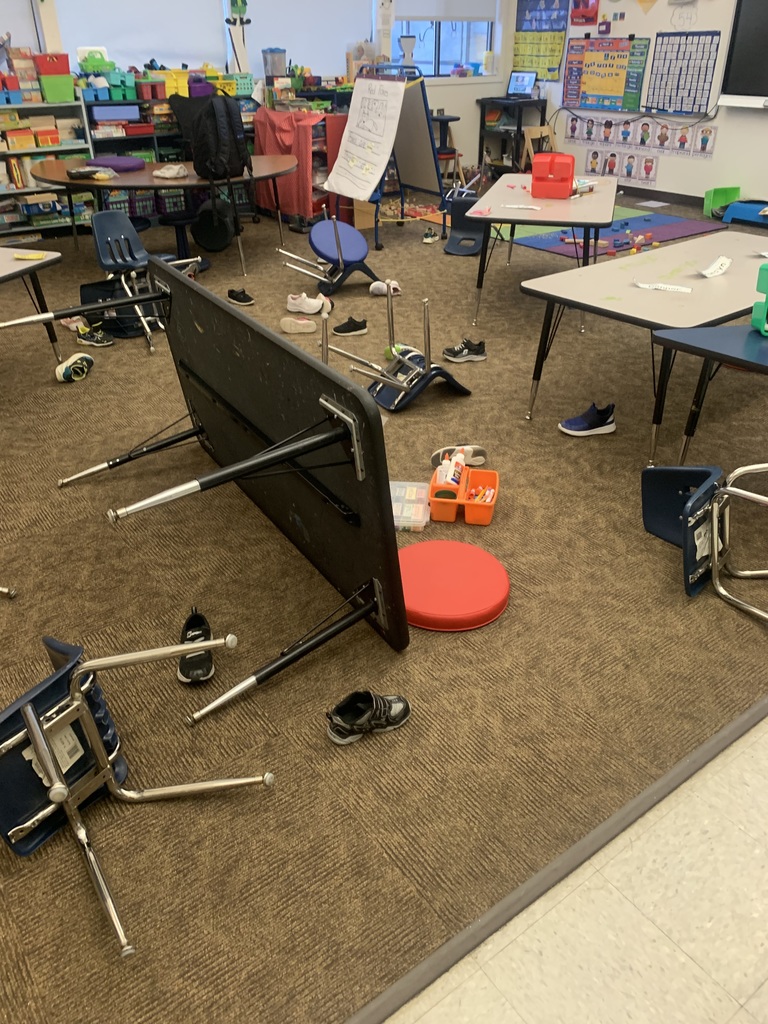 classroom trashed
